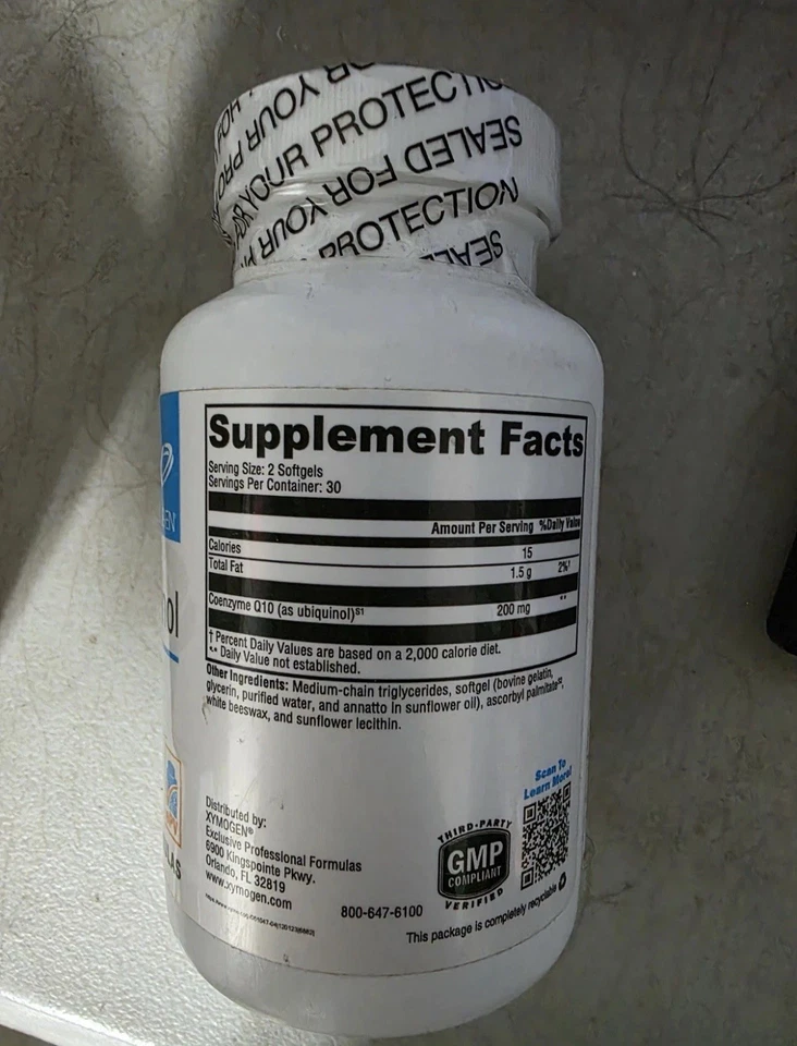 CoQmax Ubiquinol 60 Softgels , EXP 10/2026 - Image 2 of 3