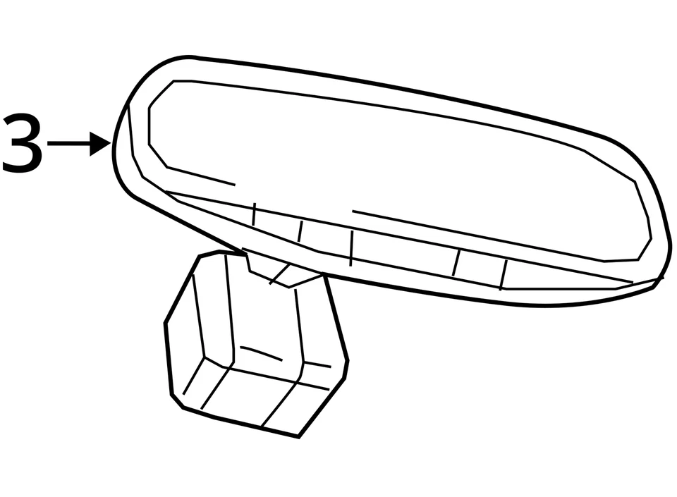 Rear View Mirror New Style 6 Lug Wheel Fits 19-23 DODGE 1500 PICKUP 2587453 - Image 4 of 4