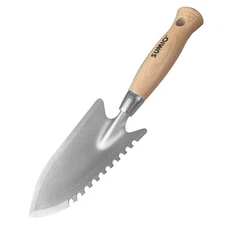 11.6" Weeding Trowel with Serrated Edge Alloy Steel Digging Trowel Garden Sho...