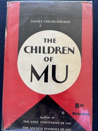 Cover of The Children of Mu James Churchward 1944 8th Print Ives Washburn Hardcover