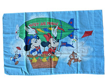 Vintage Disney Mickey Air Mobile Minnie Mouse Standard Pillow Case 80s 90s Nice