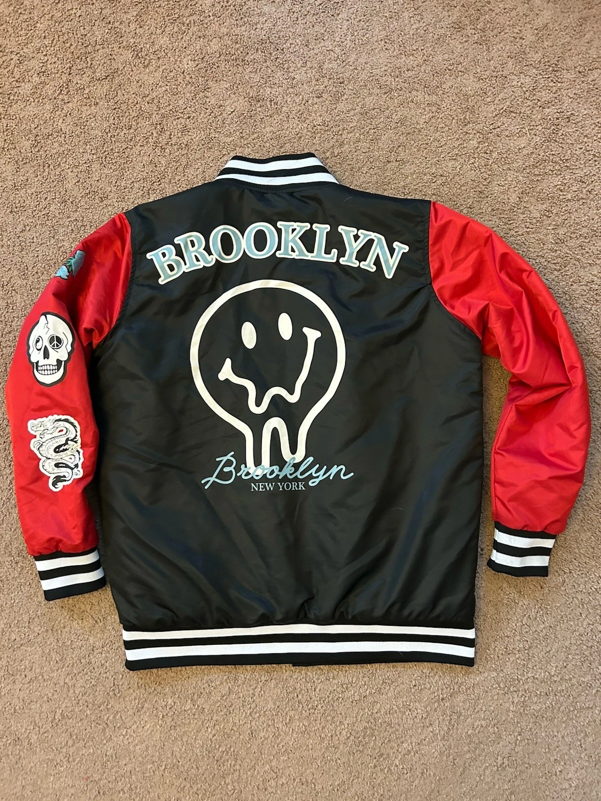 Rue 21 Men’s Brooklyn New York Varsity Jacket Size S image 3