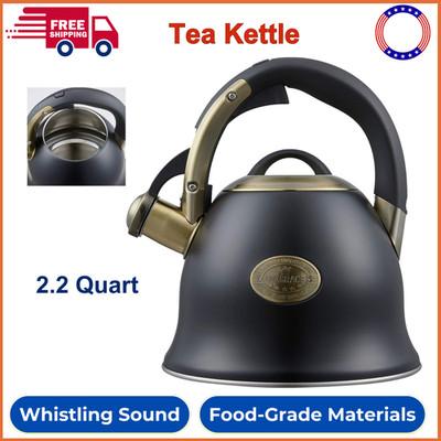 Tea Kettle -2.2 Qt Tea Kettles Stovetop Whistling Teapot Stainless Steel Tea Pot