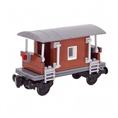 Retro Train Caboose Carriage Building Bricks Set | General Jim's Toys & Bricks |