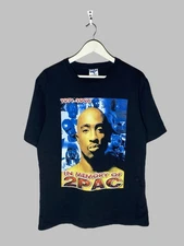 Vintage 2pac Tupac Shakur Cornies Tag Memorial Rap Tee Graphic Made In USA XXL