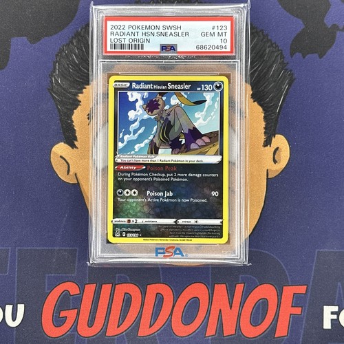 💎PSA 10 GEM 2022 Pokemon Lost Origin RADIANT HISUIAN SNEASLER #123 Holo - Picture 1 of 3