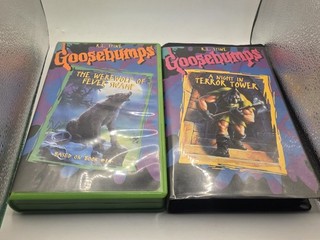 Goosebumps: The Werewolf of Fever Swamp & A Night In Terror Tower VHS 1996