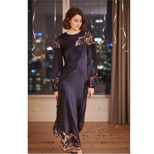 Ulla Johnson  annalise floral applique silk charmeuse dress Size 6 With tags