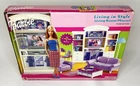 Vintage 2002 Barbie Living in Style Living Room Play set VCR Sofa #67553