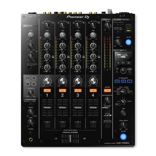 (Open Box) Pioneer DJM750MK2 4 Channel 32-Bit Pro DJ Mixer with Rekordbox Licens