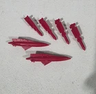 Gi Joe Cobra 1988 Tiger Force Cat parts lot:  torpedo x2 / missile x4 full set