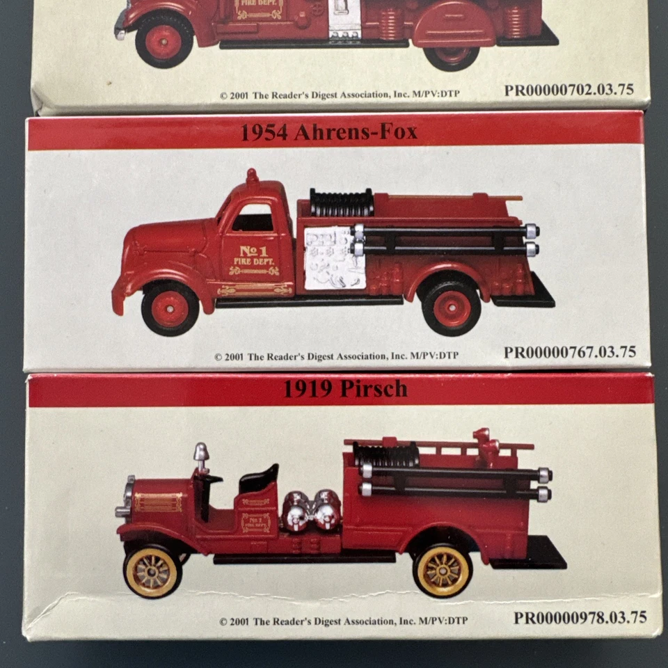 Lot Of 4 -Fire Truck Die Cast In Original Box From Reader’s Digest Association - Image 3 of 4