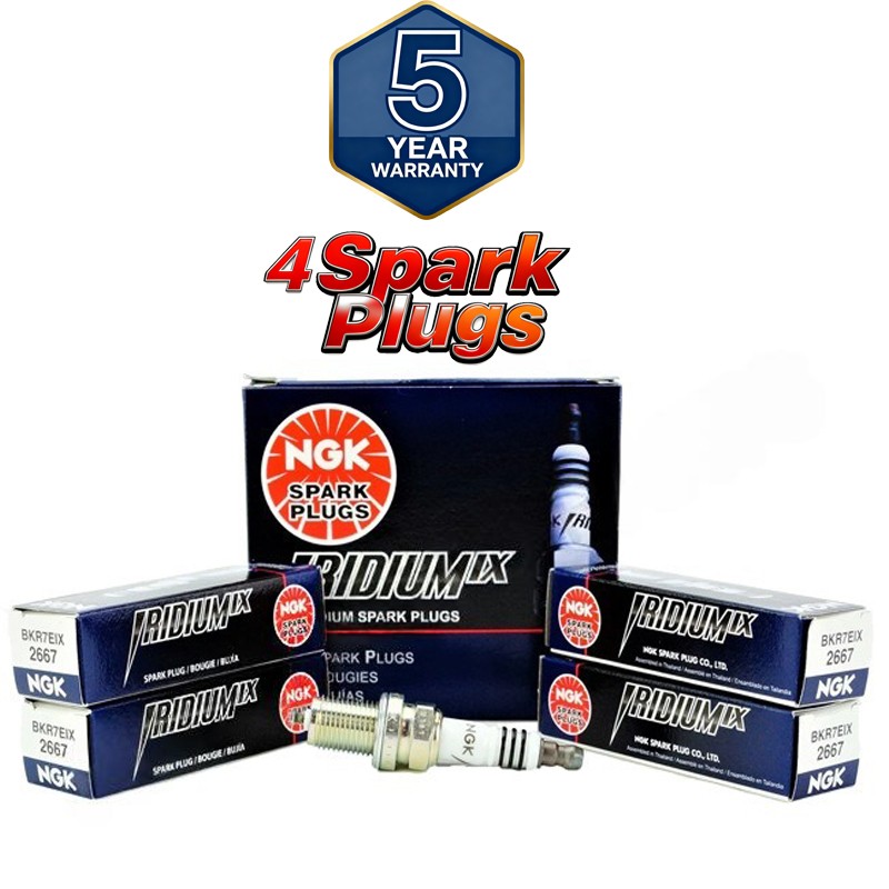 4PCS NGK 2667 BKR7EIX Iridium IX Spark Plugs for Audi BMW Honda Civic Volvo