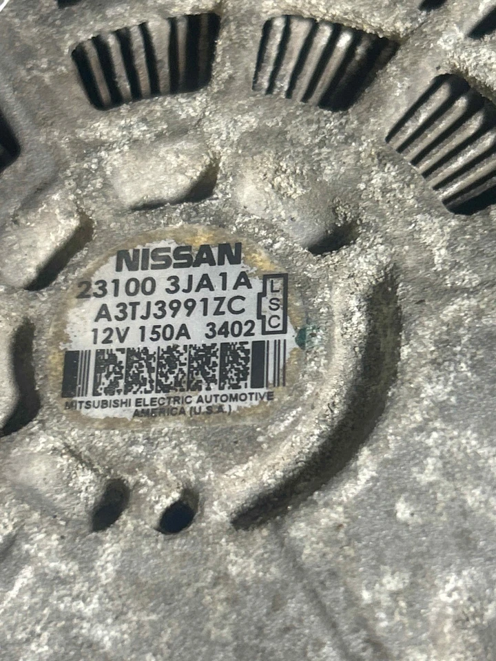 Fits 2013-2016 Nissan Pathfinder Alternator OEM:231003JA1A Foto 2 de 4