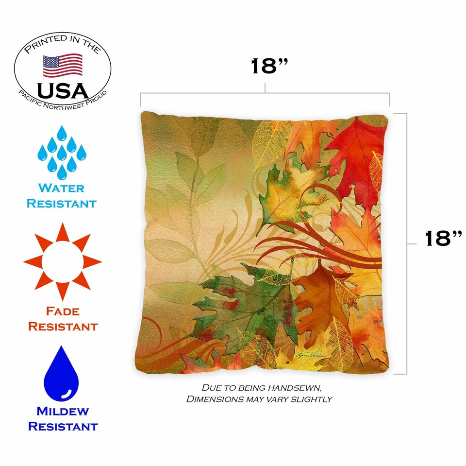 Toland Autumn Aria 18 x 18 Inch Outdoor Pillow Case (2Pack) eBay