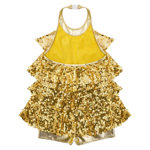 Freebily Kids Girls Sequins Dance Dress Sparkle Jazz Hip Hop Leotard AU - Picture 3 of 82
