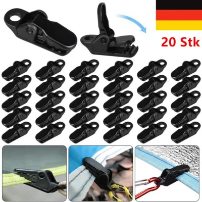 YANQUEENS 20 Planenhalter Klammer Öse Befestigung Planen Clip Spanner Für Zelt Abdeckplan