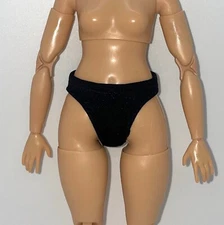 Barbie @BarbieStyle #3 Made to Move Curvy Body Doll Outfit Underwear Black Panty