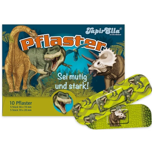 MARKENLOS Wundpflaster-Sei mutig und stark! (*NEU*) - mit Dinos