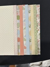 Stampin  Up Tea For Two 12x 12 DSP, Open Package, 19 Sheets