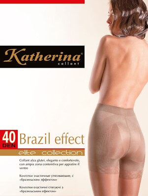 Katherina Brazil Effect nice matte women's tights tight shaping shorts 40 den