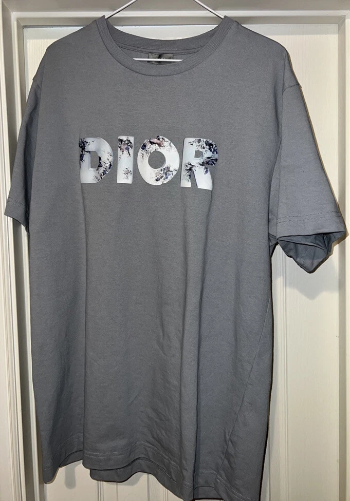 DIOR x Daniel Arsham 2020 Future Relic Logo TShirt  Black TShirts  Clothing  DDAIA20143  The RealReal