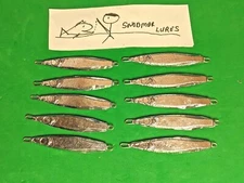   10 - 1/2 oz weight flutter Lead  Fishing Jigging Casting Spoon Lures 