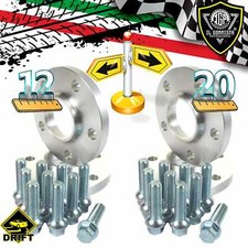 4 DISTANZIALI 12+20 mm 4x100 57.1 + 16 BULLONI SPECIFICI PER VW UP ! GOLF 1 2 3+