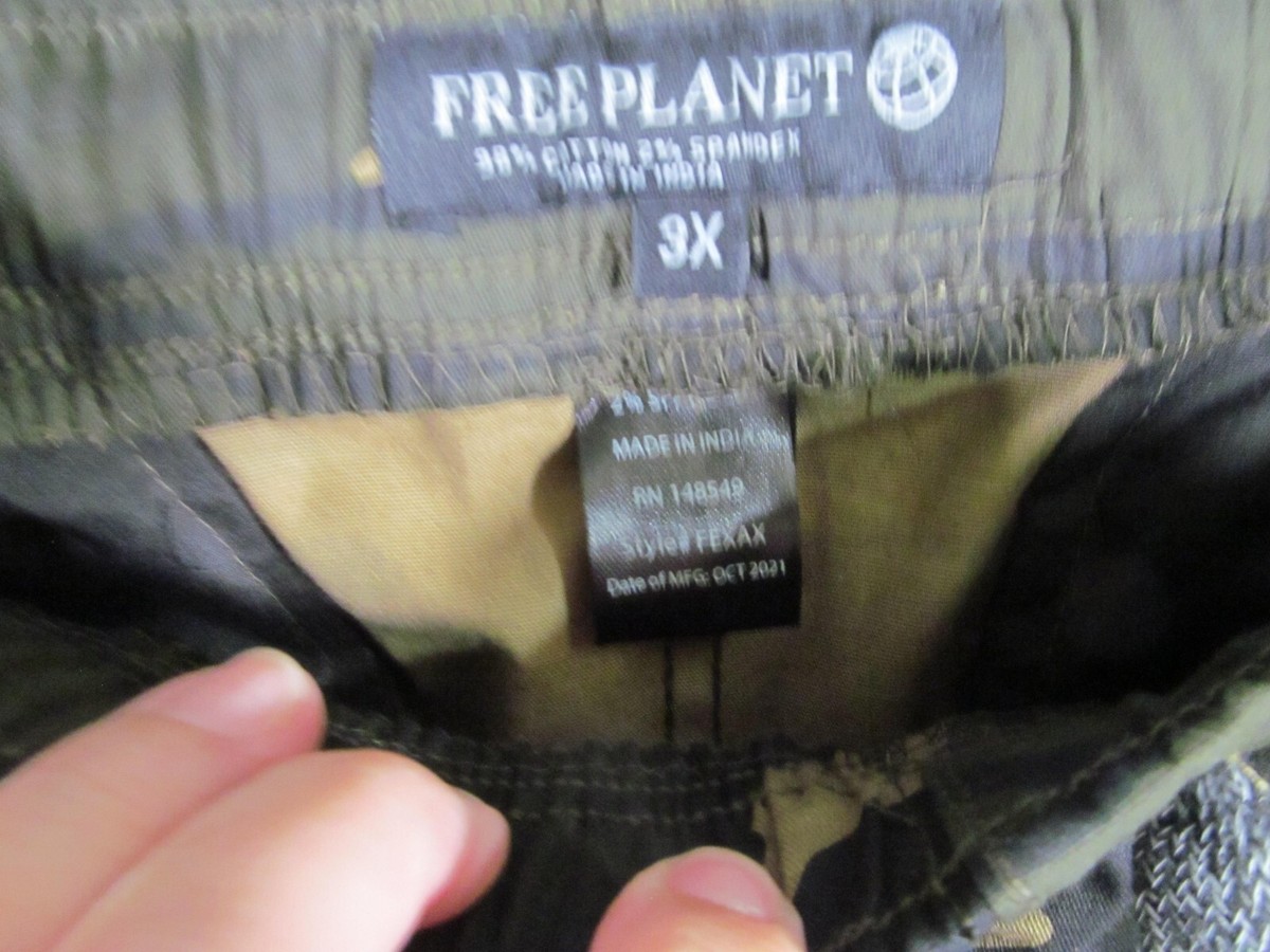 NWT BIG & TALL FREE PLANET STRETCH JOGGER OLIVE CAMO MSRP $82 | eBay