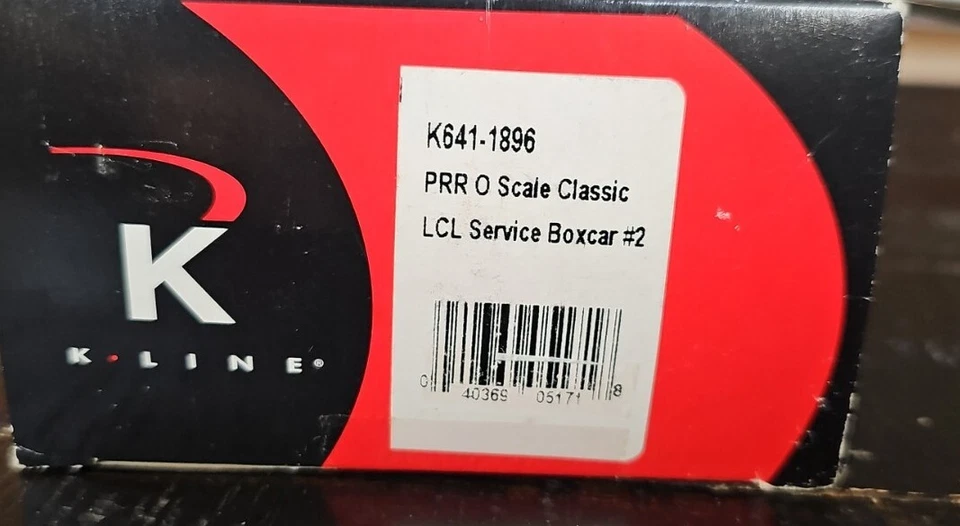 K-Line, O/O-27 Ga. PRR Pennsylvania Railroad LCL Service Box Car #K641-1896 (F7) - Image 2 of 4