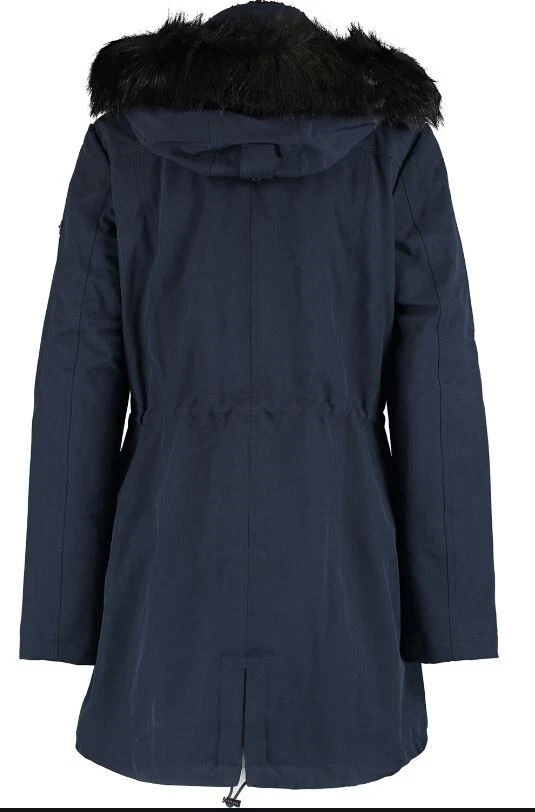 DKNY WINTER DKNY Mujer Piel Sintética Borde Con Capucha Resistente al Agua Anorak Poliéster Foto 2 de 4