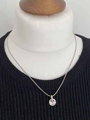 Snake Swarovski Necklace Designer Mestige Silver Tone Swarovski