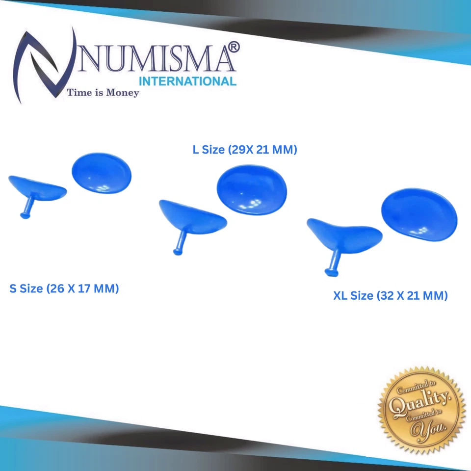 Lote de 6 piezas protector corneal láser protector ocular protector corneal acero inoxidable Foto 3 de 4