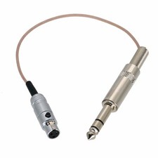 6.35mm Plug to Mini-XLR Jack TA3F 3pin Audio Cable For Microphone Transmitter