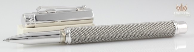 CARAN D'ACHE VARIUS IVANHOE SILVER PLATED FINISH ROLLER BALL PEN SUPERB AWESOME!-image