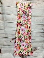 Kate & Mallory Long Floral Sleeveless Dress, Size L