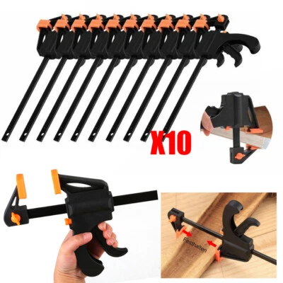 10x Einhandzwinge Schnellspannzwinge Klemmzwinge Schraubzwingen Holz Zwingen - Bild 1 von 4