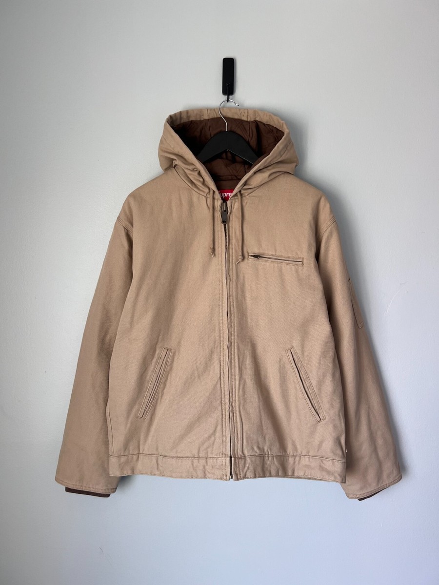 Supreme x Thrasher Hooded Work Jacket - Size Large - Tan Supreme x Thrasher Hooded Work Jacket - Size Large - Tan