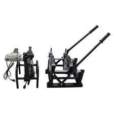 Hand-push Pipe Fusion Welder Plastic Melting Connection 2 Clamps Suit 2.5"- 6.5"