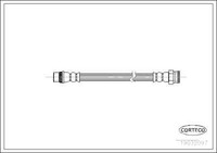 Corteco 19032097 Bremsschlauch Hinten 260 Mm FüR Peugeot CitroËN