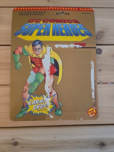 1990 Toy Biz DC Comics Superheroes Robin with Card Back - Picture 11 of 12