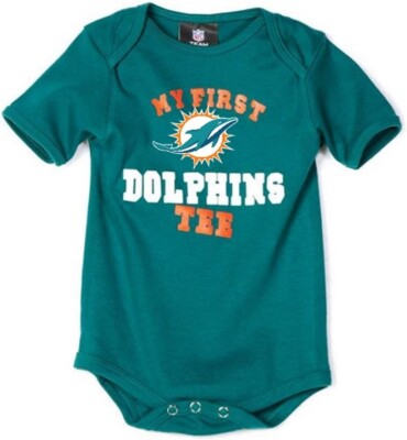 NFL Miami Dolphins Infant / Baby / Toddler ''My First'' Romper