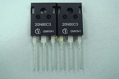 MOSFET Infineon SD20N60 TO-3P - New Old Stock (NOS) - Neuf