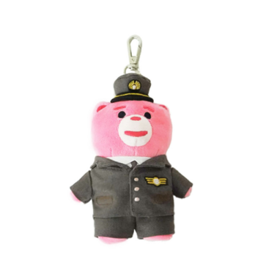 Bellygom X Asiana Airlines Collaboration Captain Keyring Doll