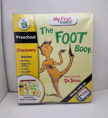 Leap Frog Preschool My First Leap Pad: Dr Seuss The Foot Book W/Cartridge Sealed