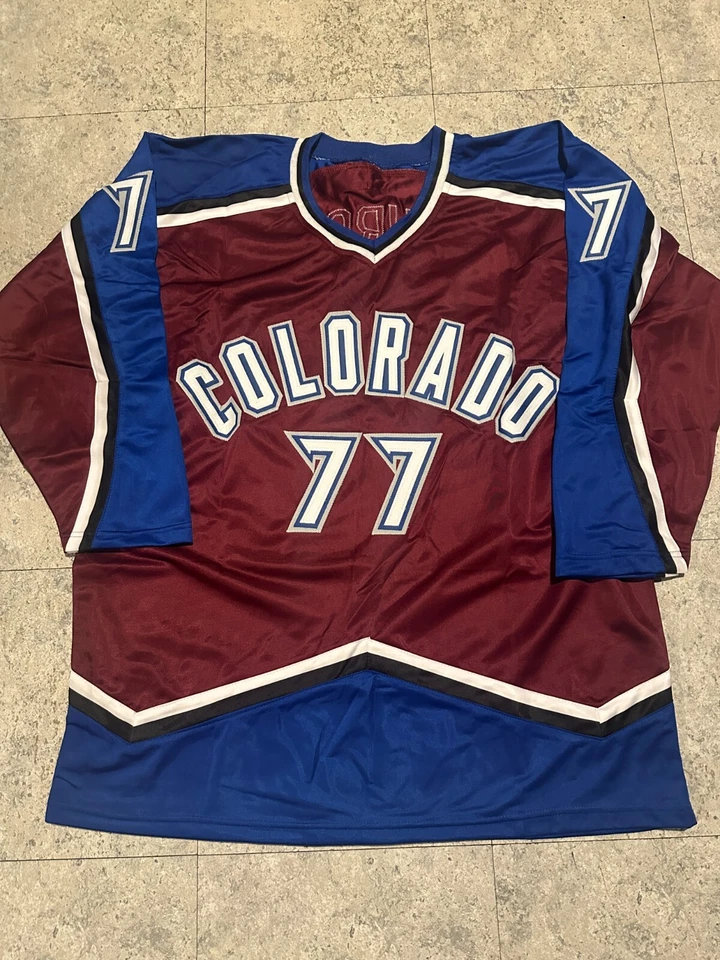 RAY BOURQUE COLORADO AVALANCHE Autographed INSCRIB CUP 2001 Style Jersey JSA - Image 3 of 3