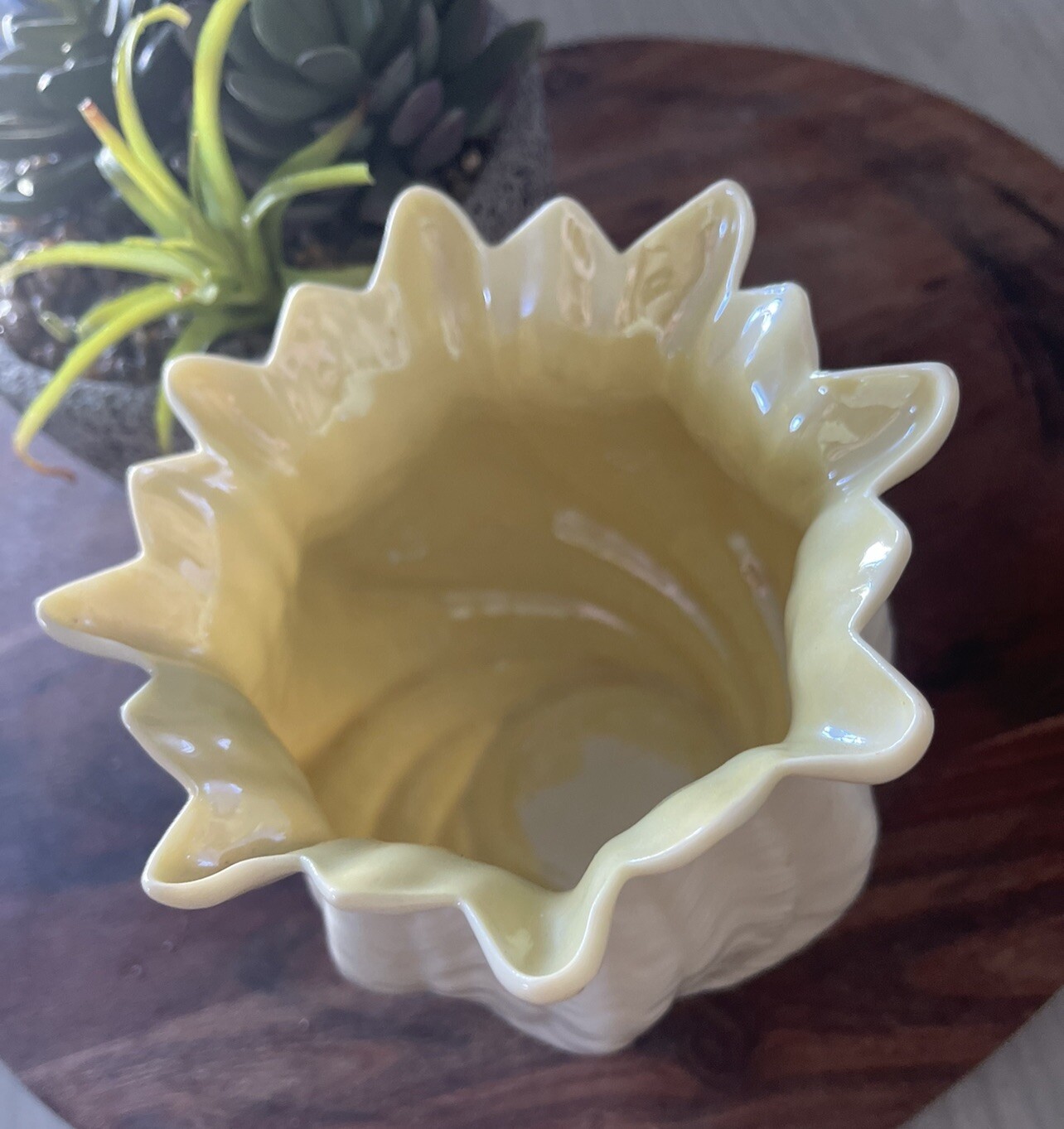 Vintage Antique Belleek Neptune Shell Vase eBay