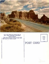 Badlands Ntl Monumet SD Castle Cedar Pass Postcard Unused (41287)