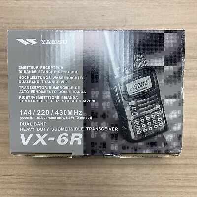 Yaesu VX-6R Tri Band Submersible Radio Transceiver - Black Yaesu VX-6R Tri Band Submersible Radio Transceiver - Black