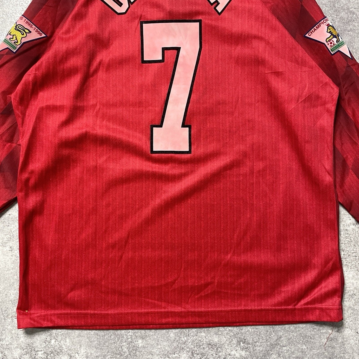 1996-98 Manchester United Home L/S Shirt Cantona #7 95/96